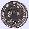 Afbeelding munt geld en berekening valuta van Gambia