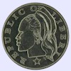 Afbeelding munt geld en berekening valuta van Liberia