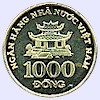 Afbeelding munt geld en berekening valuta van Vietnam