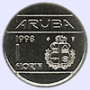 Afbeelding munt geld en berekening valuta van Aruba