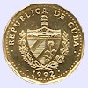 Afbeelding munt geld en berekening valuta van Cuba