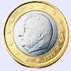 Afbeelding munt geld en berekening valuta van België
