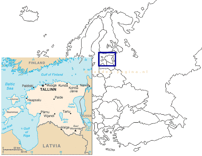 Kaartje van  Estland