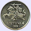 Afbeelding munt geld en berekening valuta van Litouwen