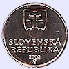 Afbeelding munt geld en berekening valuta van Slowakije