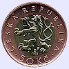 Afbeelding munt geld en berekening valuta van Tsjechië