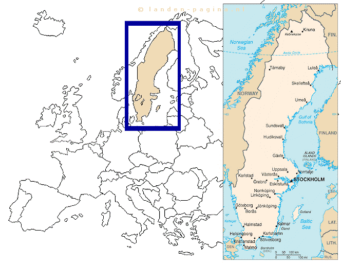Kaartje van  Zweden