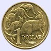 Afbeelding munt geld en berekening valuta van Australië