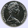 Afbeelding munt geld en berekening valuta van Cook Eilanden